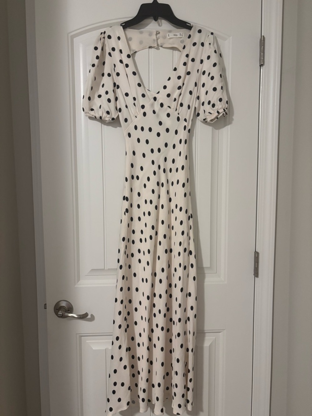 polka dot maxi dress